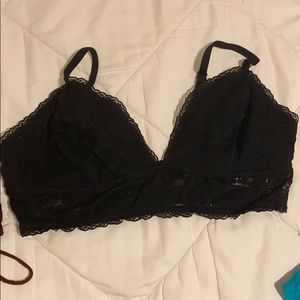 Black lace bralette